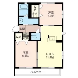 ベニールD【1階】の間取り