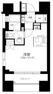 クオリア神南フラッツ【11階】の間取り