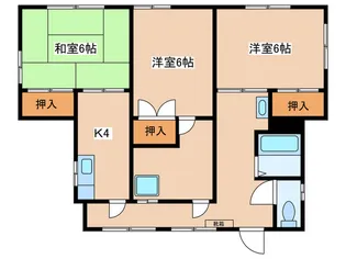 フランボワーズ徳丸【2階】の間取り