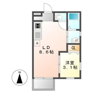 Le Gioie(レジョイエ)ささしまライブ駅【4階】の間取り