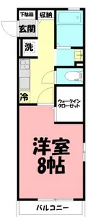 神奈川県茅ヶ崎市浜竹1【アパート】の間取り