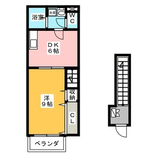 ドリーム本通【2階】の間取り