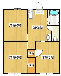 ヴィラ広瀬【1階】の間取り