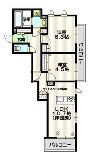 エルズプラス南長崎【3階】の間取り