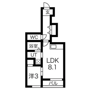 スカイヴィレッジ(Sky village)盛南II【1階】の間取り