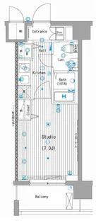 グランド・ガーラ横濱桜木町【11階】の間取り
