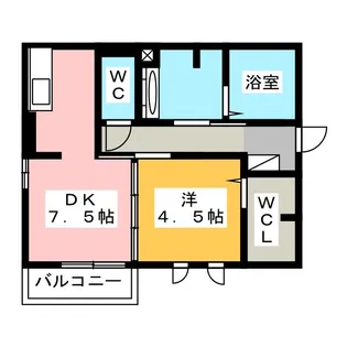 サンライフ B棟【1階】の間取り