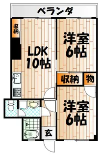 米谷木町第2ビル【2階】の間取り