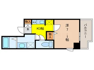 GENOVIA西大島green veil【2階】の間取り