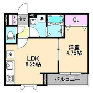 エクセレントパーク【1階】の間取り