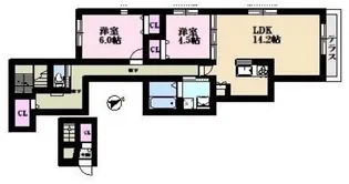 スアビス要町【2階】の間取り