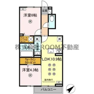 D-resena平江【1階】の間取り
