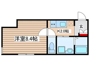 ユニバーサルシティ【4階】の間取り