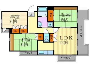 フラッツ藤井【2階】の間取り