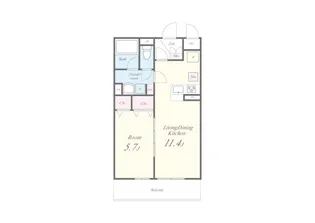 プローシュ【2階】の間取り