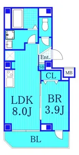 神奈川県横浜市西区中央1【マンション】の間取り