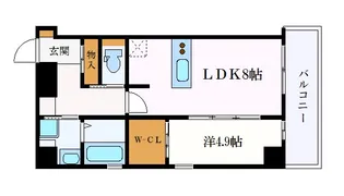 AZUR YABACHO【10階】の間取り