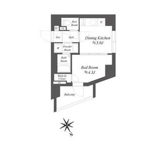東京都品川区南品川6【マンション】の間取り