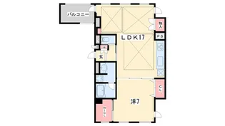 プランドール神宮丸太町【3階】の間取り