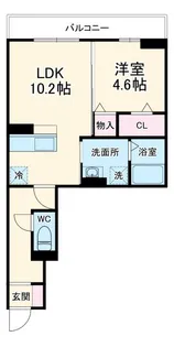 プラティア【3階】の間取り