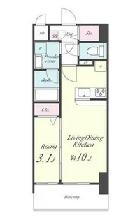 アン・ボルヌ(アンボルヌ)【4階】の間取り