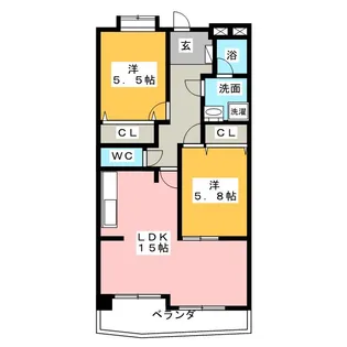 ニュードルチェ【4階】の間取り