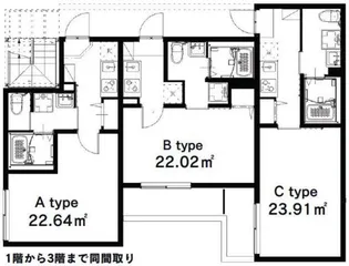 サルーテ相生【2階】の間取り