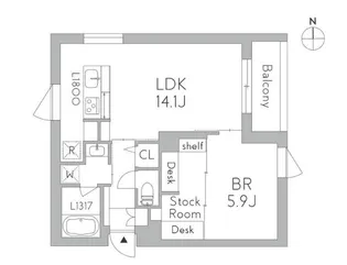 GranDuo千歳烏山【3階】の間取り