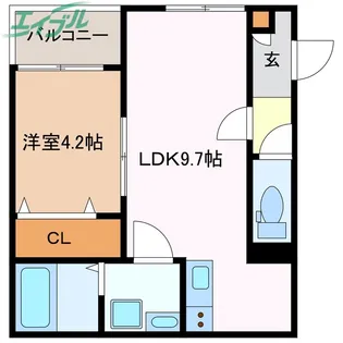 LECOCON四日市 II【2階】の間取り