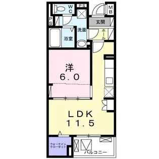 フェリーチェ大鷹(Felice【4階】の間取り