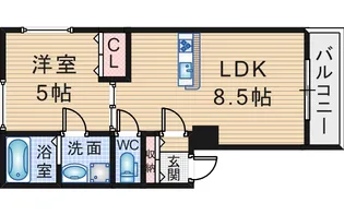 CASA曽根西町【1階】の間取り