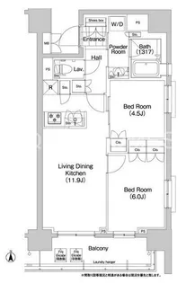 コンフォリア秋葉原EAST【5階】の間取り