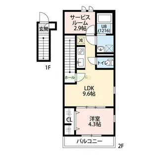 アムール アピス【2階】の間取り