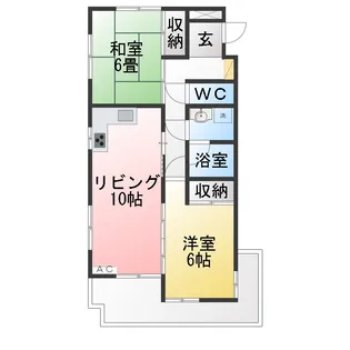 ハピネス小嶋【3階】の間取り