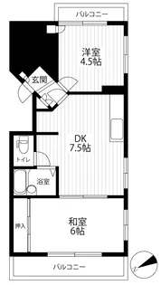 シンセリティ平井【1階】の間取り