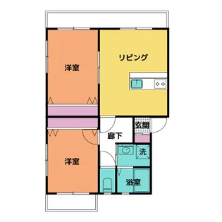 レジェン清水弐番館【1階】の間取り