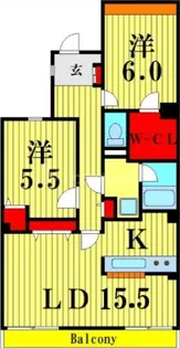セレーノ大宮E棟【6階】の間取り