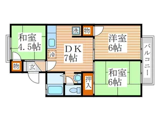ハイツジュピタ-【1階】の間取り