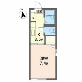 メゾンアムール【1階】の間取り