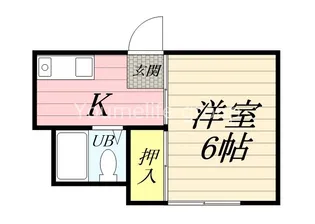 鈴川ハイツII【1階】の間取り