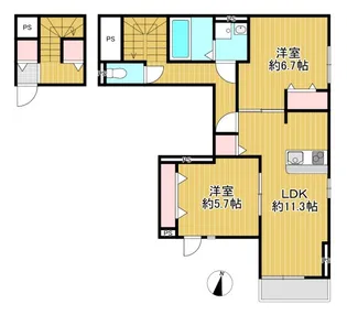 Elegante Sereno【3階】の間取り