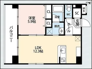 Victory1(ビクトリーワン)【5階】の間取り