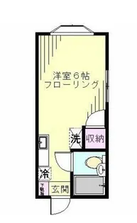 コーポさくら【1階】の間取り