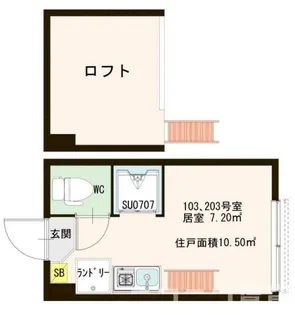 ハーモニーテラス高井戸東【1階】の間取り
