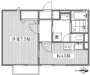 ハナハイム【2階】の間取り