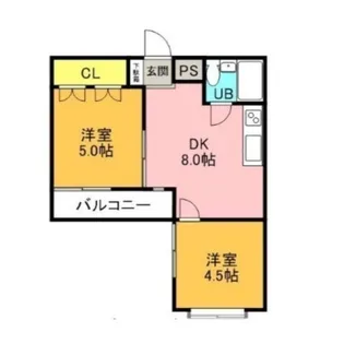 エルドラド香貫【2階】の間取り
