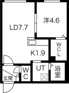 コローレN3E6【4階】の間取り