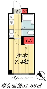 ザ・レジデンス行徳II【2階】の間取り