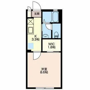 シティクレストIIB【2階】の間取り