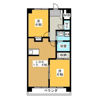 ピアニイ【4階】の間取り